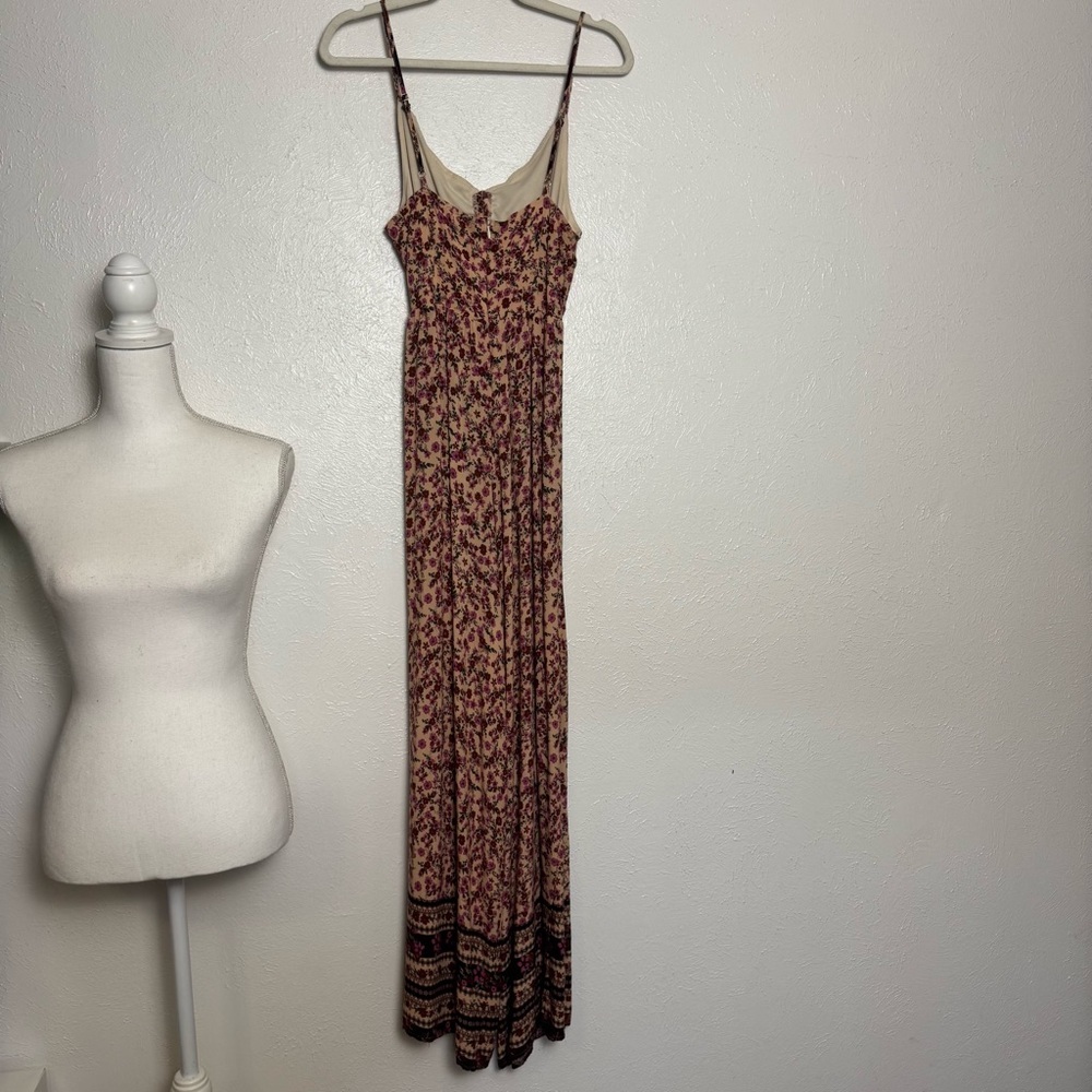 Vici Floral Bohemian Rayon Jumpsuit‎ - Picture 4 of 9